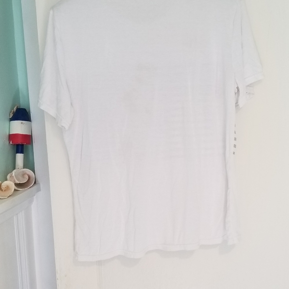 Women's White Summer Striped Shirt - Picture 3 of 3